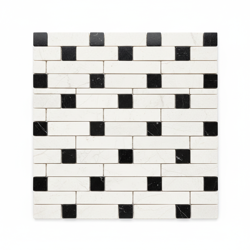 Bianco Dolomiti Basketweave w/ Black – Featured