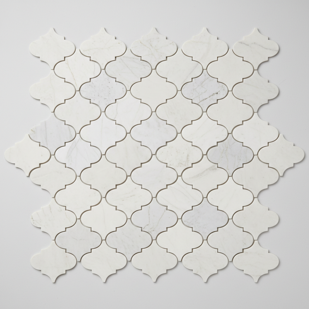 Bianco Dolomiti Lantern Arabesque Mosaic