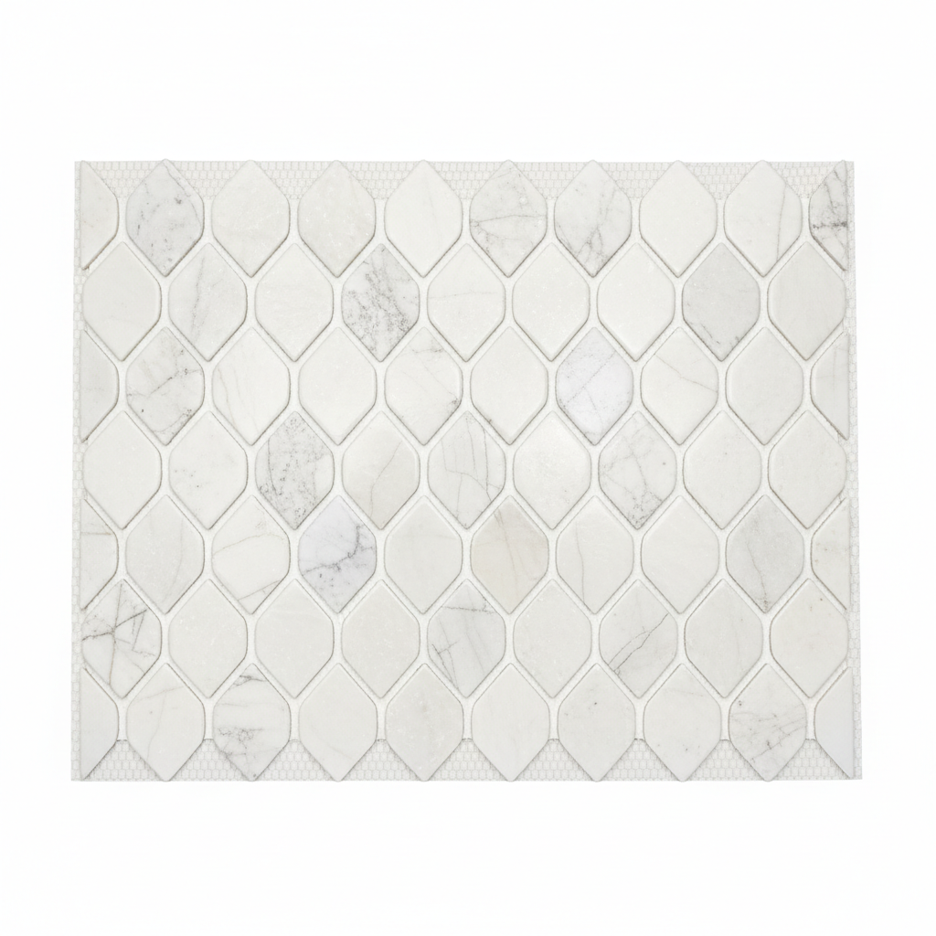 Bianco Dolomiti Picket Mosaic – Featured