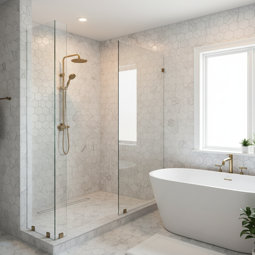 Hexagon Mosaic - Bathroom
