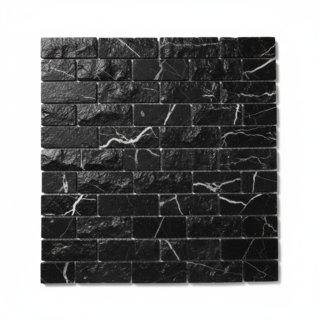 Nero Marquina Brick Mosaic – Featured